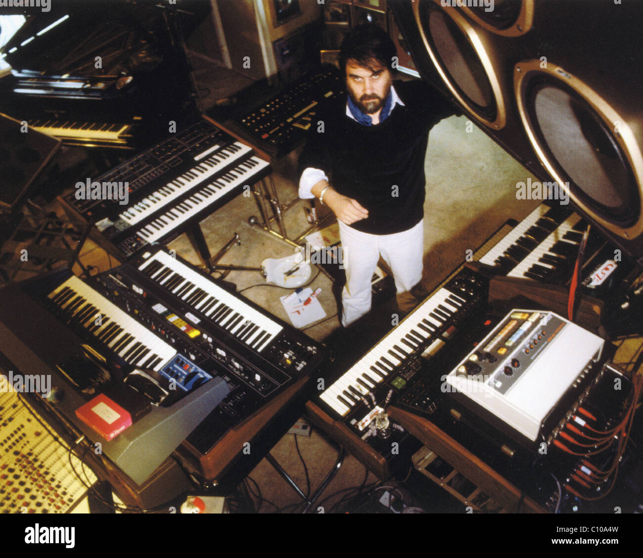 VANGELIS Greek electronic composer in 1982. Photo Martin Goddard Stock