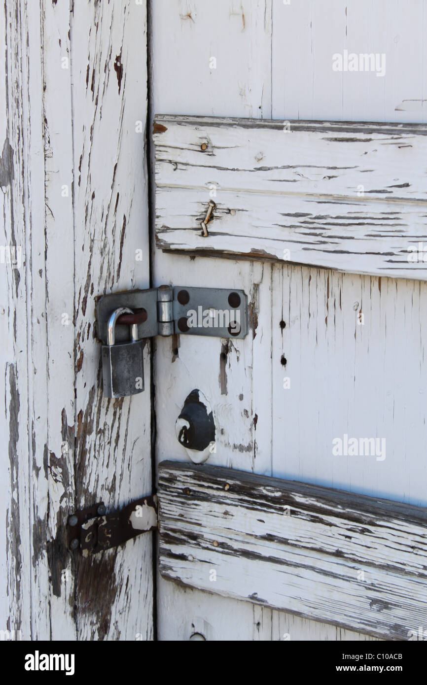 Locked Barn Door Stock Photo Alamy