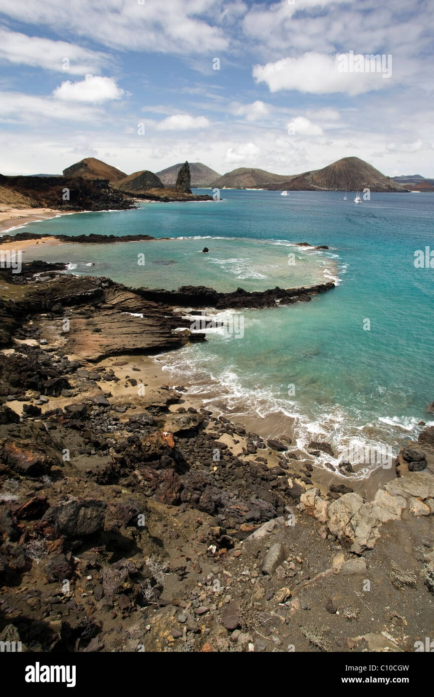 Bartolome Island Landscape - Galapagos Islands, Ecuador Stock Photo