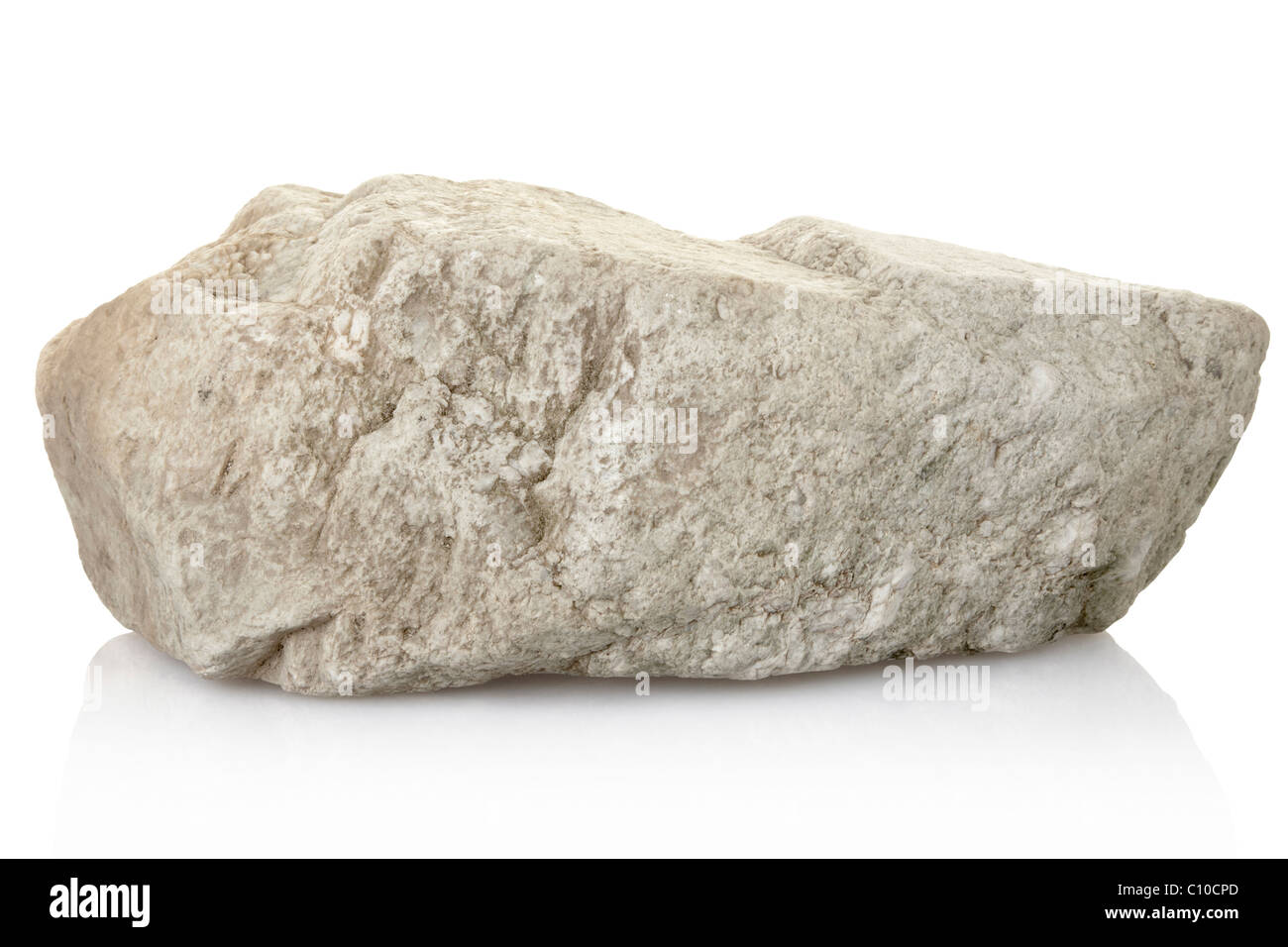 Stone isolated on white Stock Photo