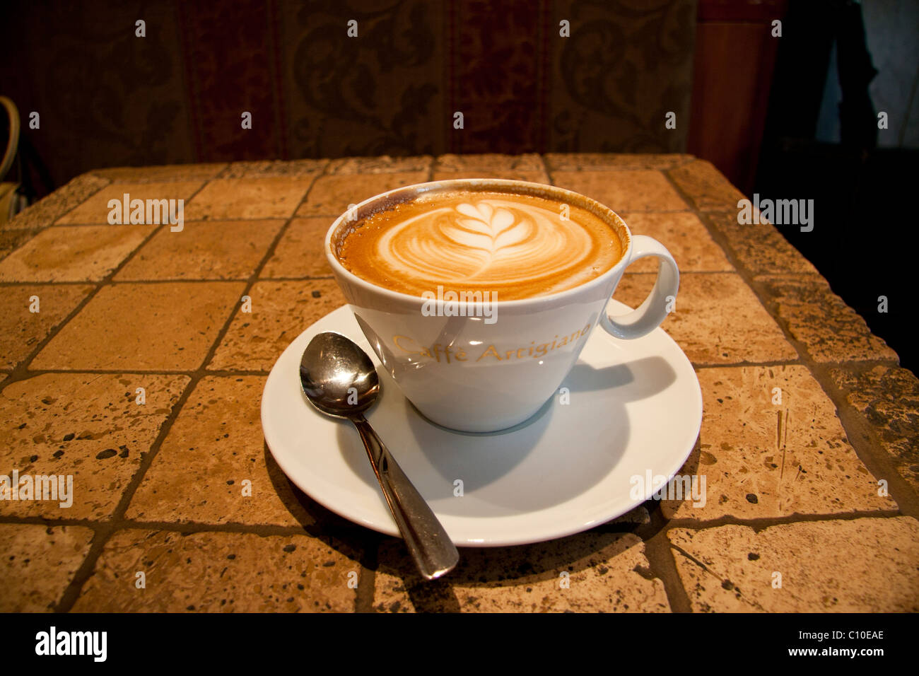 Vancouver, Canada, Coffee at Cafè Artigiano Stock Photo Alamy