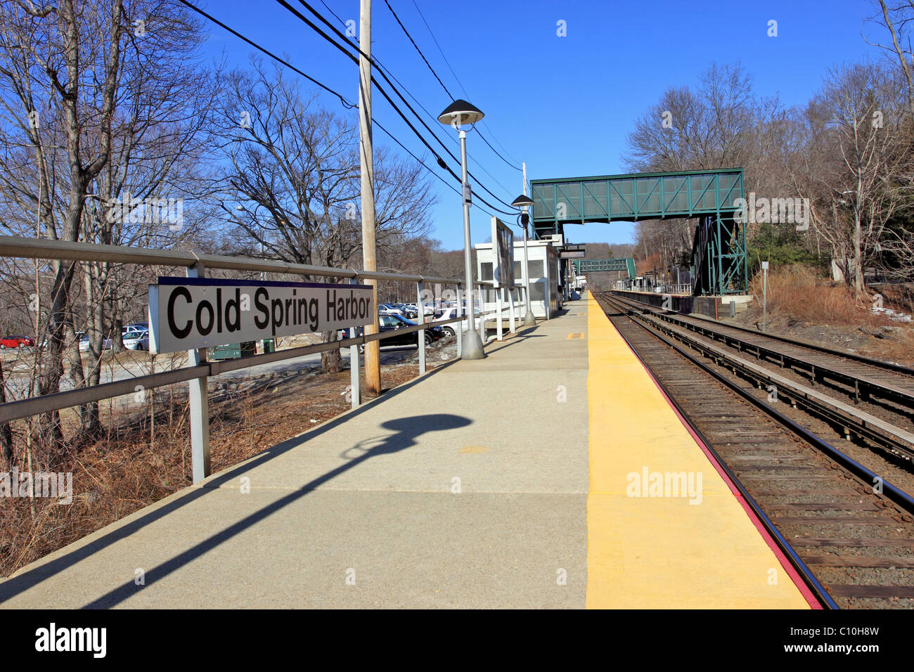 Cold Spring Harbor railroad station, Long Island NY Stock Photo Alamy
