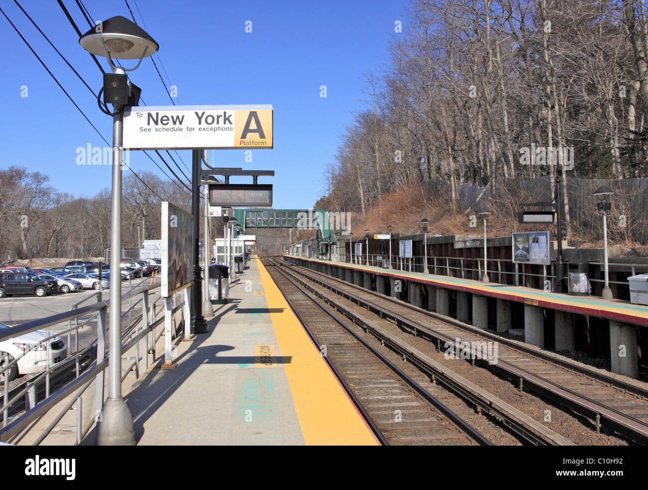 Cold Spring Harbor railroad station, Long Island NY Stock Photo Alamy
