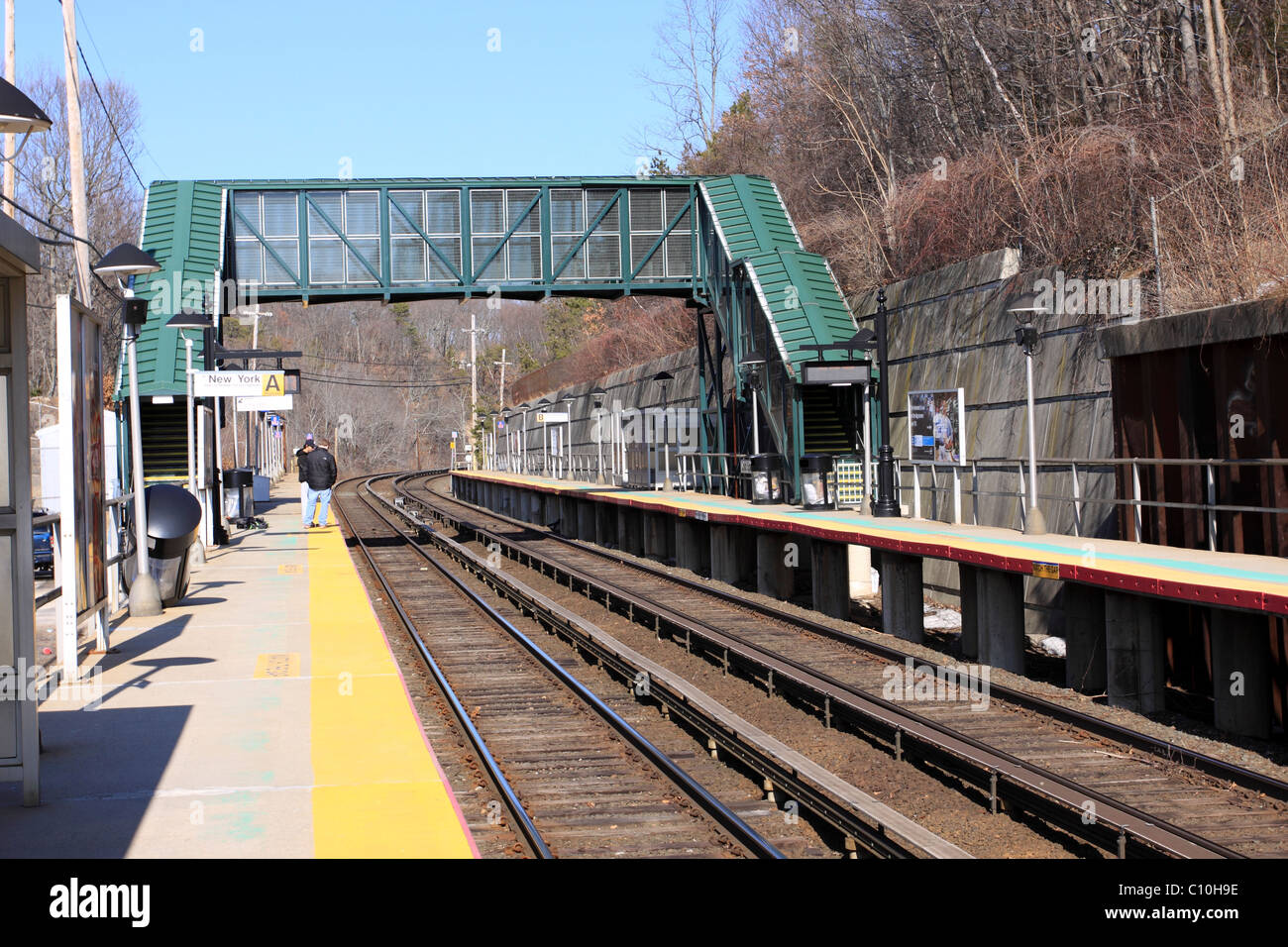 Cold Spring Harbor railroad station, Long Island NY Stock Photo Alamy