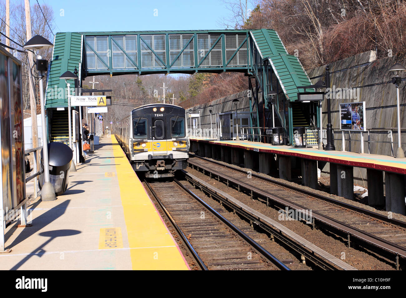Cold Spring Harbor railroad station, Long Island NY Stock Photo Alamy