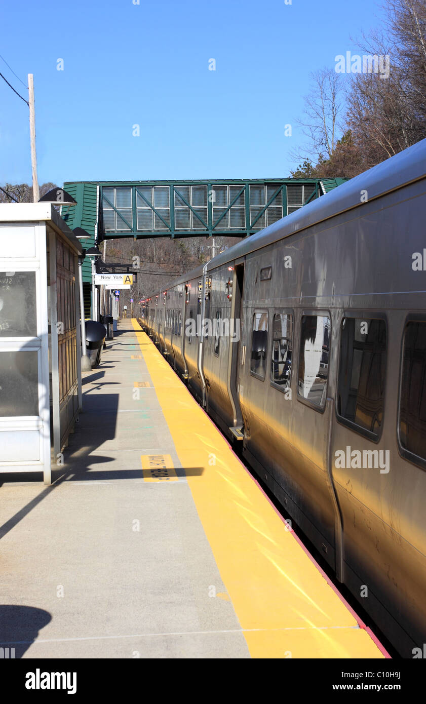 Cold Spring Harbor railroad station, Long Island NY Stock Photo Alamy