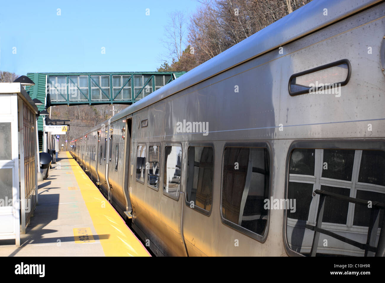 Cold Spring Harbor railroad station, Long Island NY Stock Photo Alamy