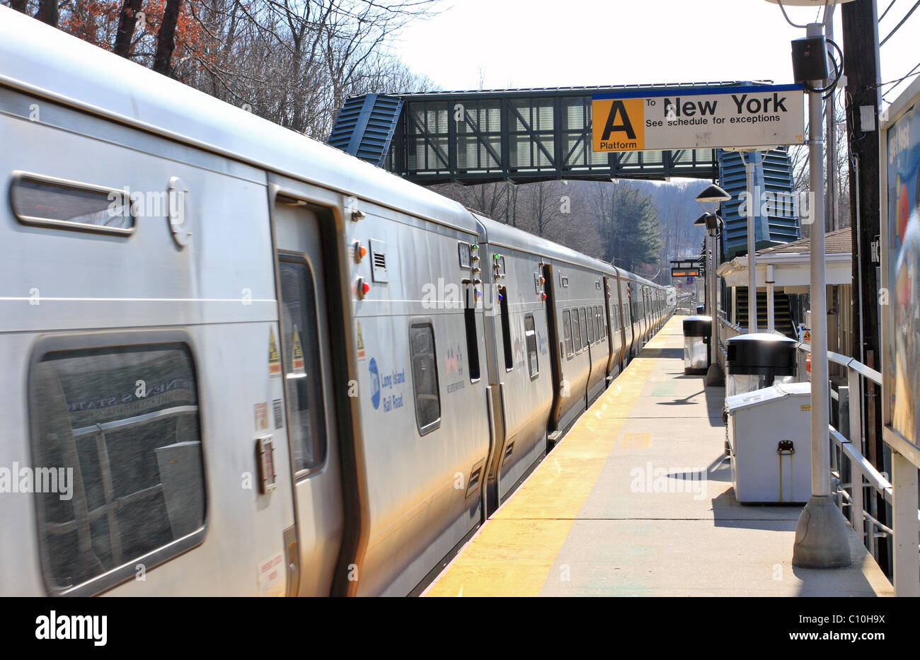Cold Spring Harbor railroad station, Long Island NY Stock Photo Alamy