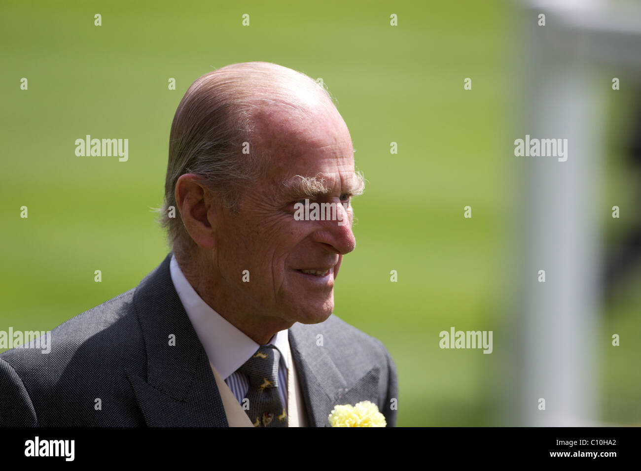 HRH Prince Philip arrives at Royal Ascot Race Course with Queen Elizabeth II, at Ascot, UK, on Friday, June 19, 2009. Stock Photo