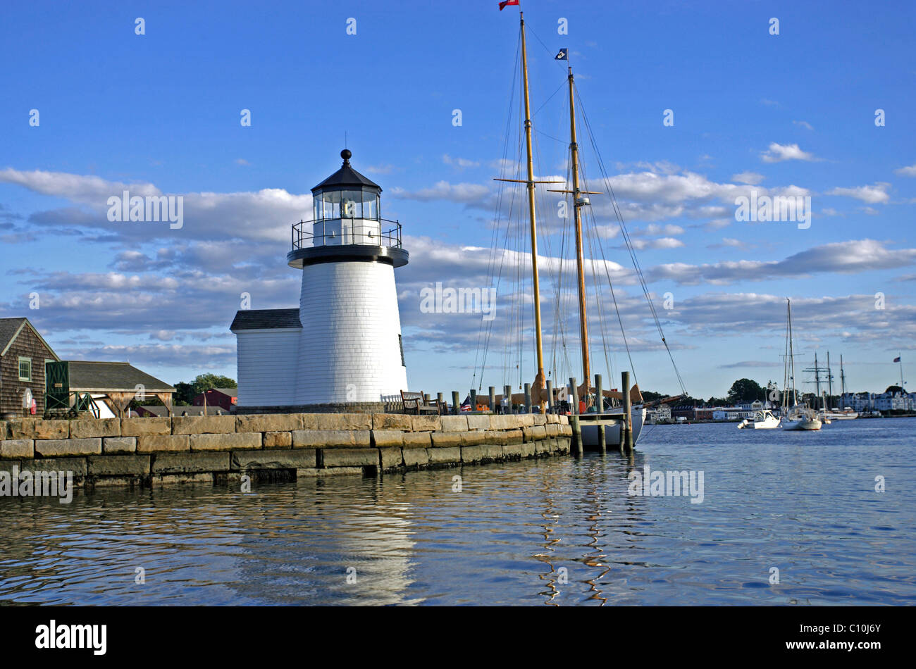 Historic Mystic Seaport Museum, Connecticut, New England, USA Stock