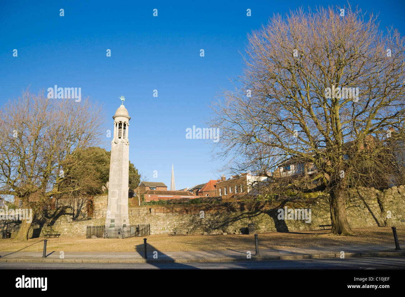 The Mayflower Memorial, Town Quay, Southampton, Hampshire, England, United Kingdom, Europe Stock Photo