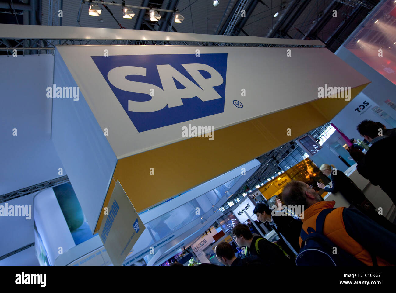 Computermesse Hannover Hannover fair booth hi-res stock photography and images - Alamy