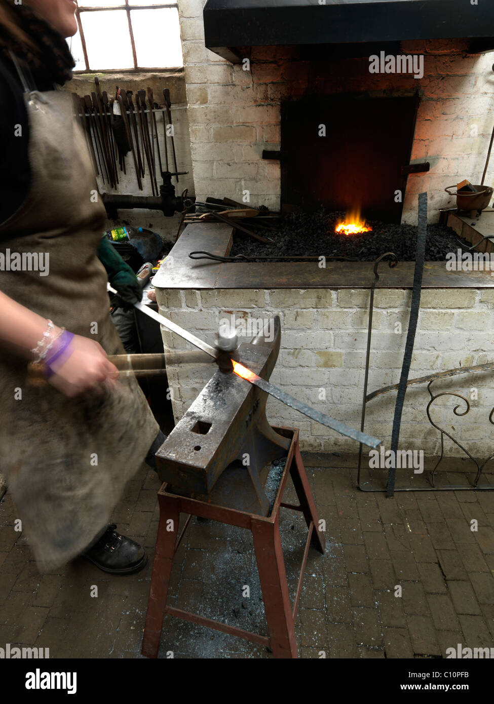 Blacksmiths forge Stock Photo