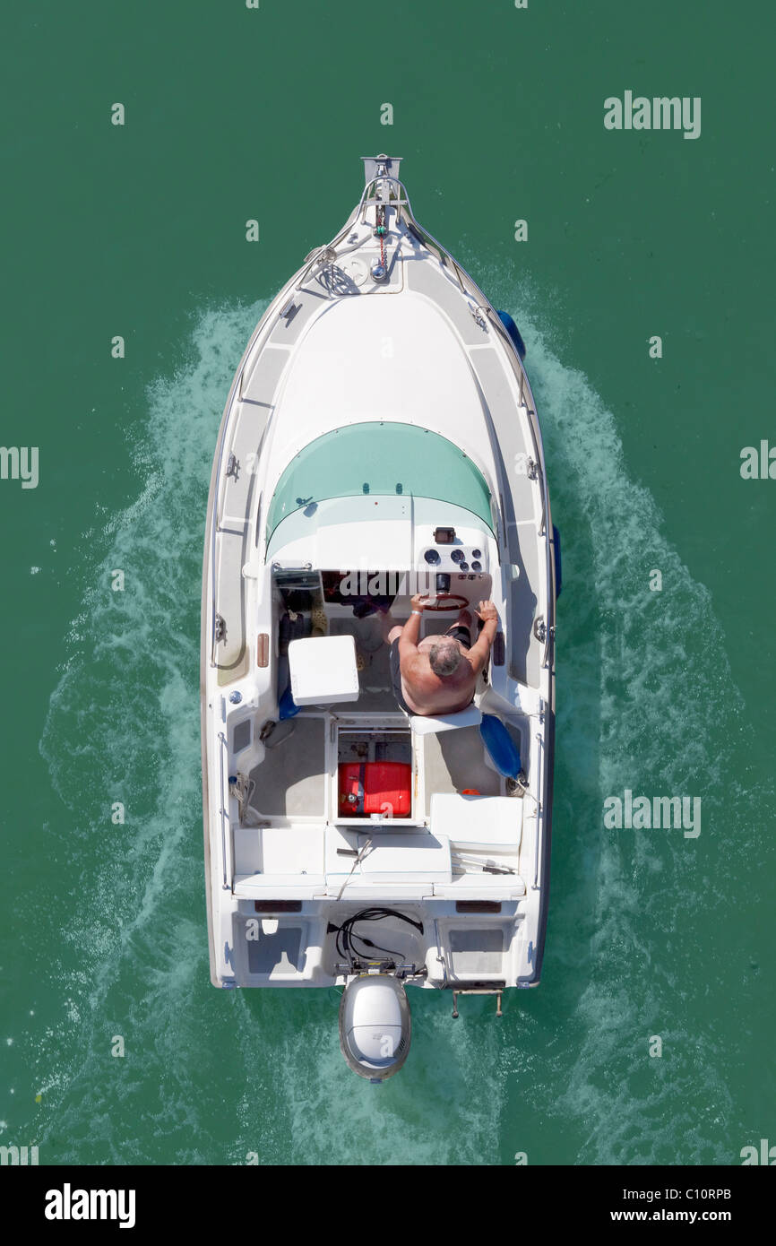 Man aerial boat hi-res stock photography and images - Alamy