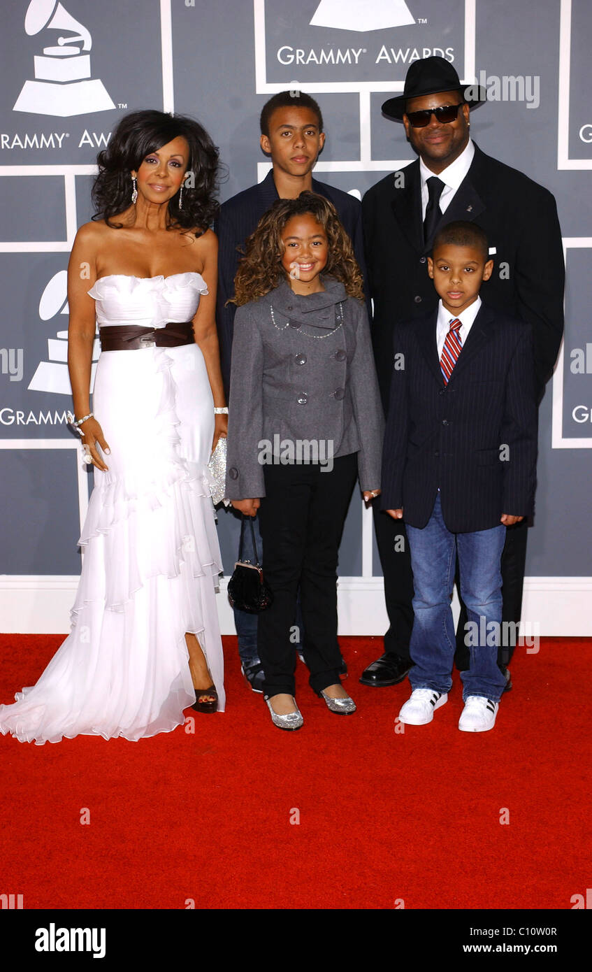 Jimmy Jam Harris with his family 51st Annual Grammy Awards held at the ...