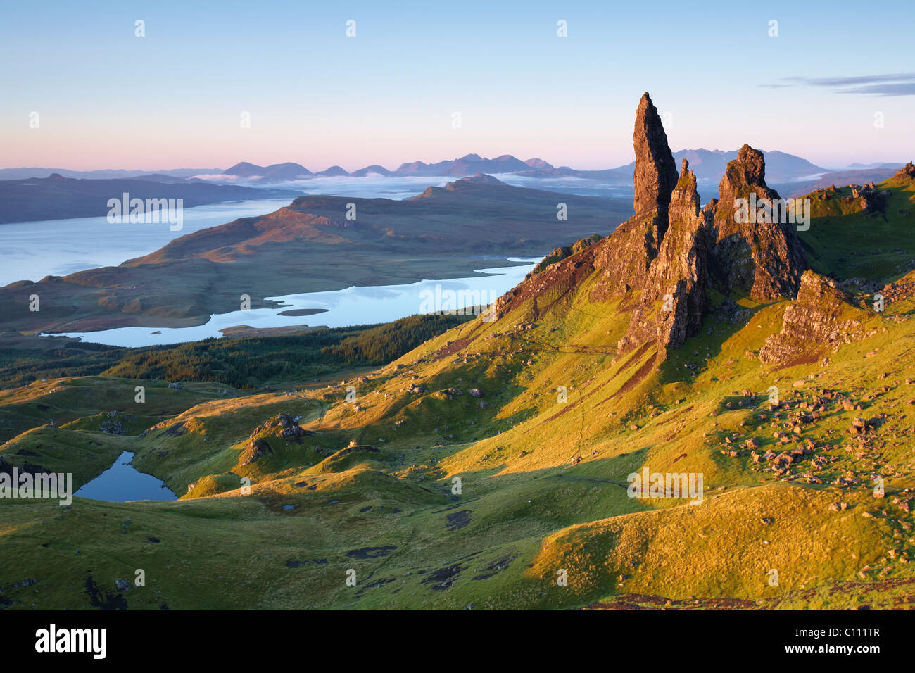 old man of storr Stock Photo