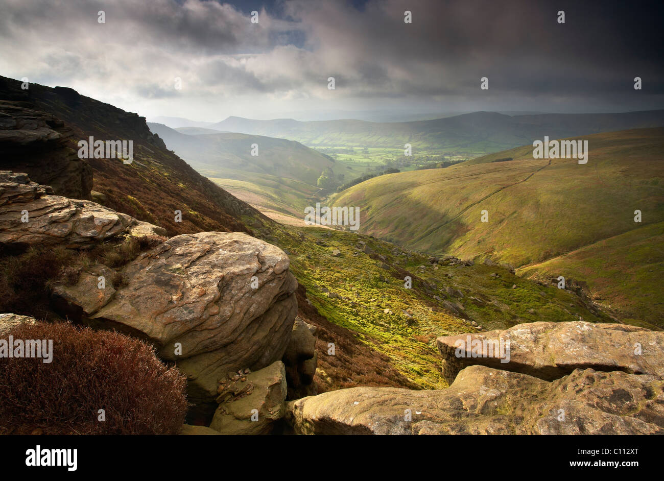 Upper Tor above Edale Stock Photo