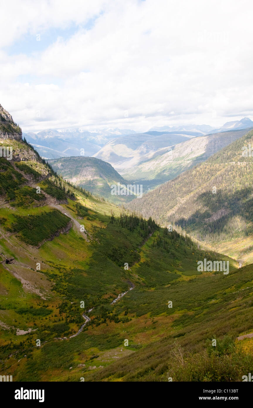 Logans Pass Going To The Sun Road Rivers Mountain Scenery Glacier National Park Montana Usa