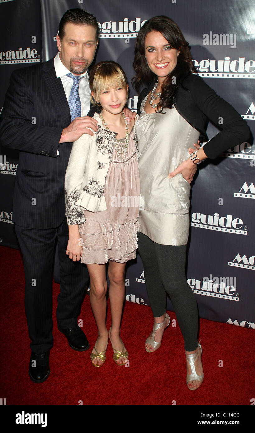 Stephen Baldwin, daughter ,Kennya Baldwin and wife Rebecca St James 17th Annual Movieguide Faith and Values Awards at the Stock Photo