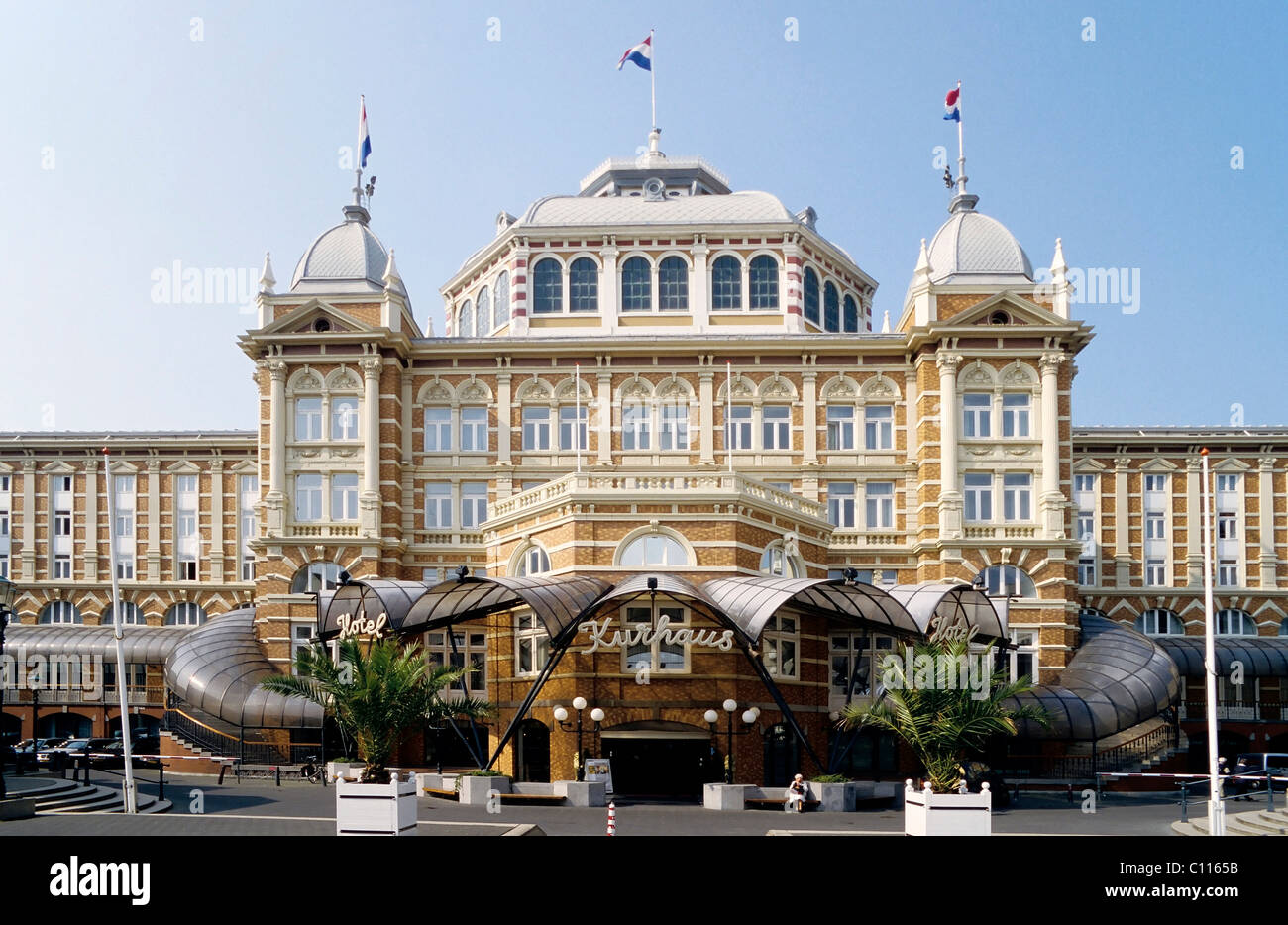 Hotel Kurhaus, spa hotel, Scheveningen seaside resort, The Hague, South Holland, Netherlands, Europe Stock Photo