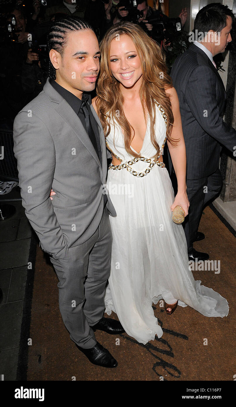 Girls Aloud Band Member Kimberley Walsh And Her Boyfriend Justin Stock Photo Alamy