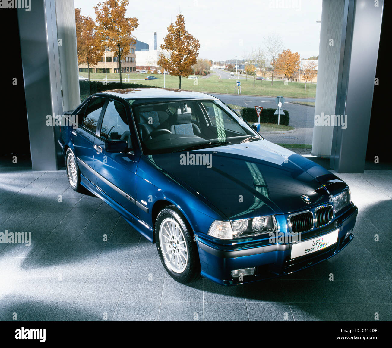 Blue BMW Sports car Stock Photo Alamy