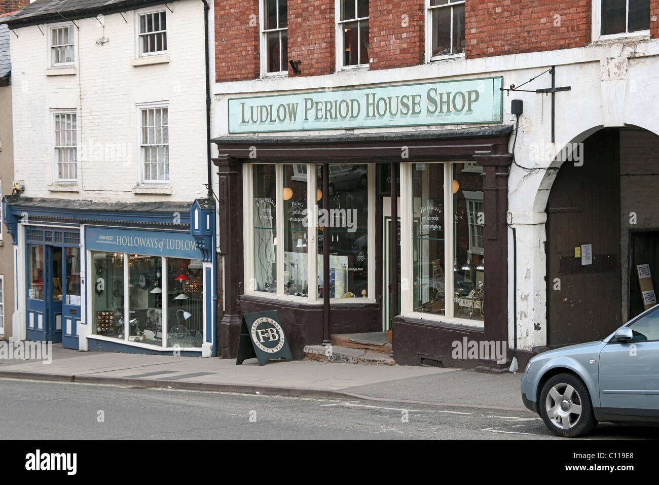 The Period House Shop in Corve Street, Ludlow, Shropshire, England, UK Stock Photo
