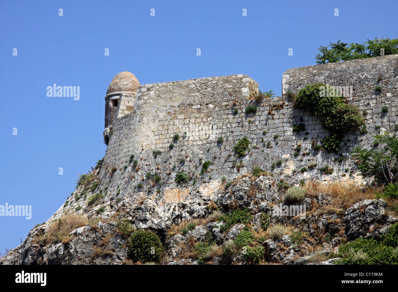 Venetian Fortezza, Fortress, Rethymnon, Rethymno, Crete, Greece, Europe Stock Photo