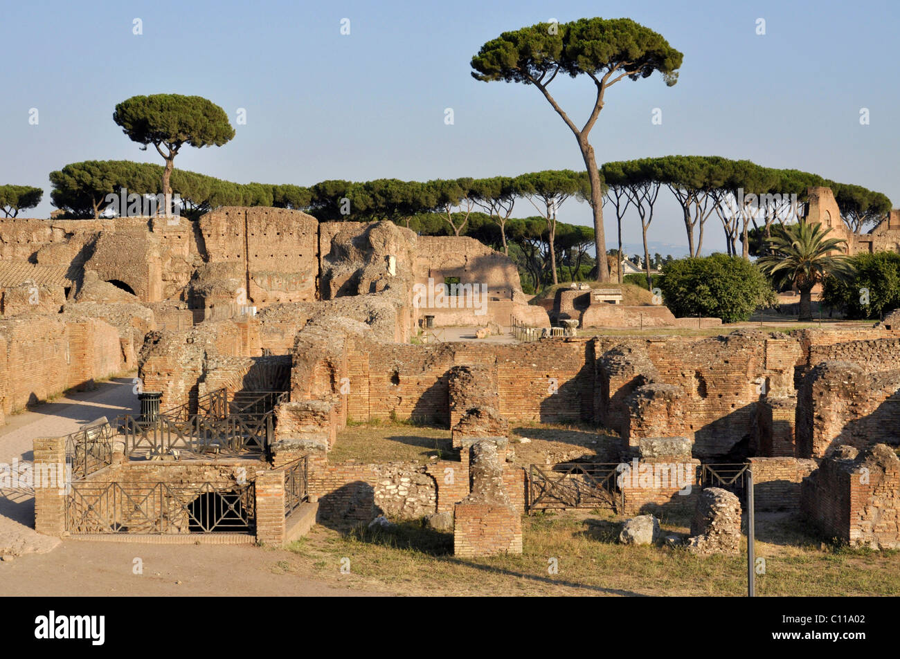Remains of the Domus Augustana, Palatine Hill, Rome, Lazio, Italy, Europe Stock Photo