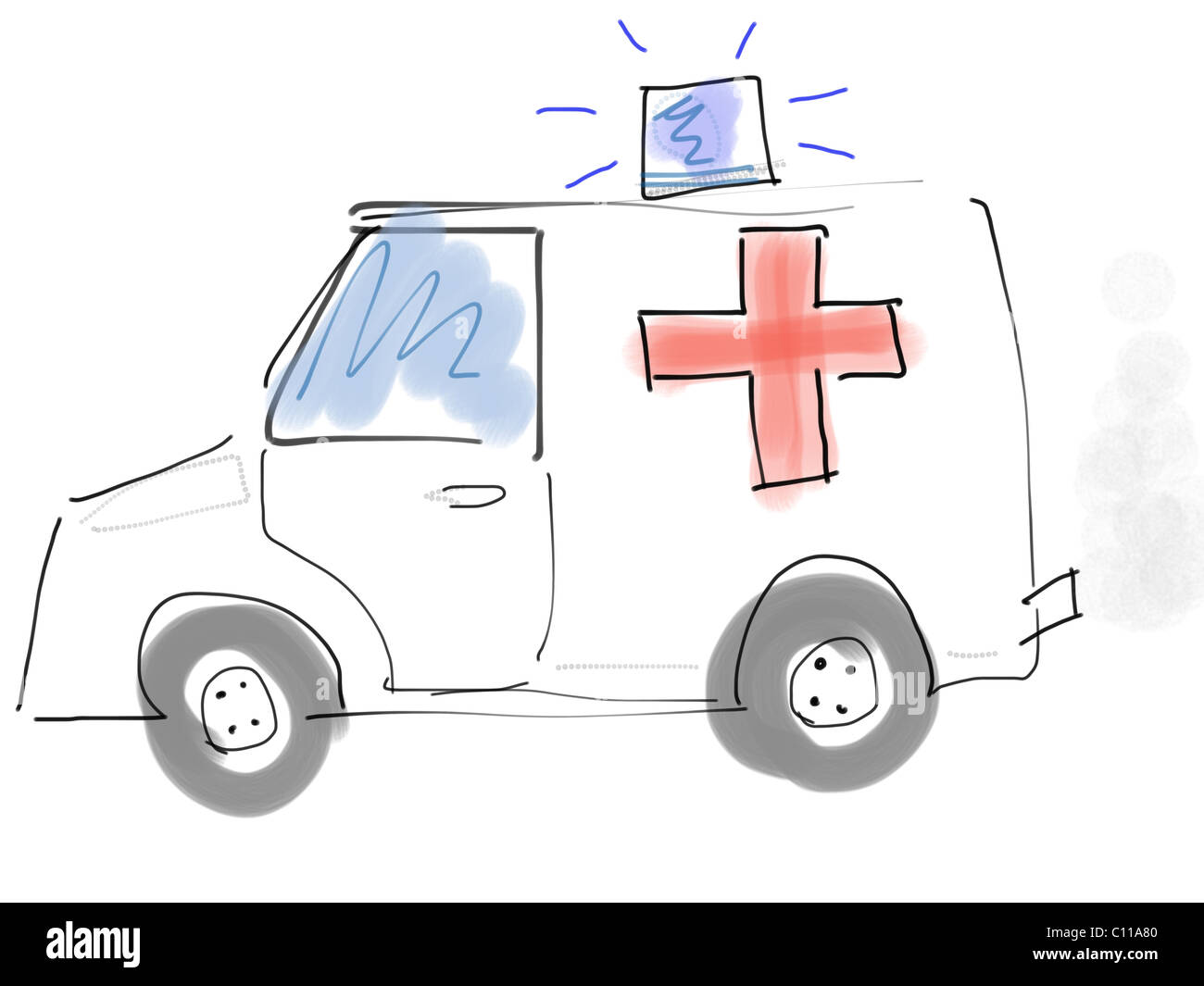 Cartoon ambulance hi-res stock photography and images - Alamy