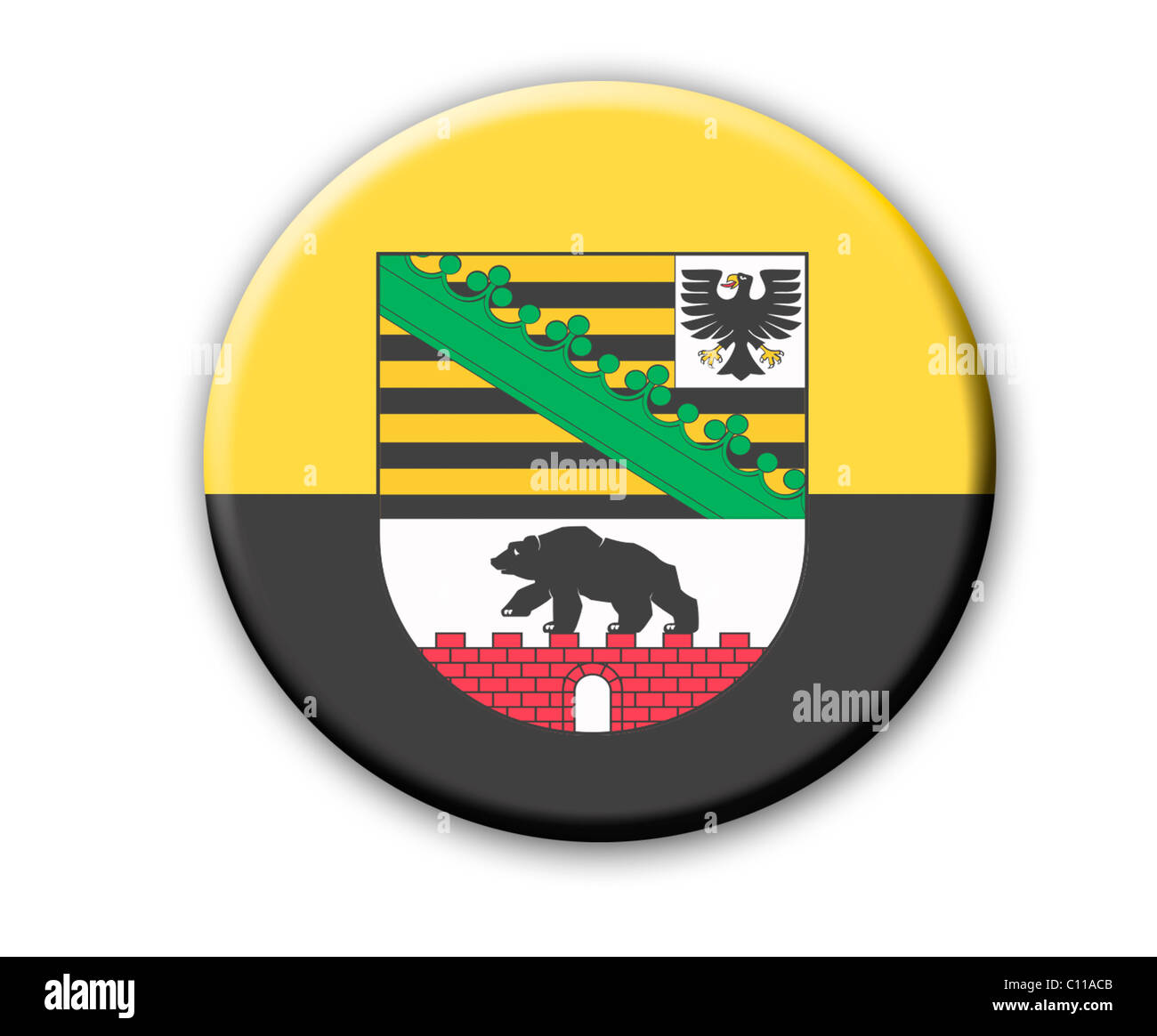 Coat of arms of the state of Saxony-Anhalt, Germany Stock Photo - Alamy