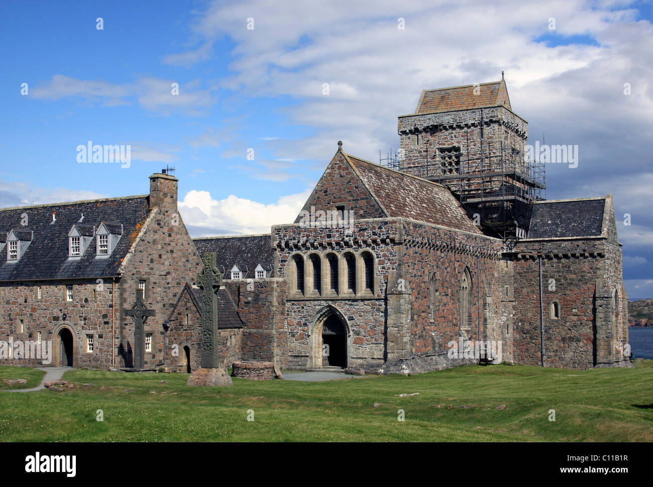 Iona Abbey, abbey church, Iona island, Inner Hebrides, Scotland, United