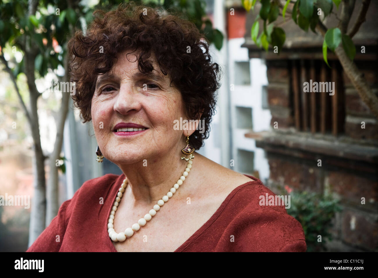 Portrait of Margo Glantz, Mexican writer Stock Photo