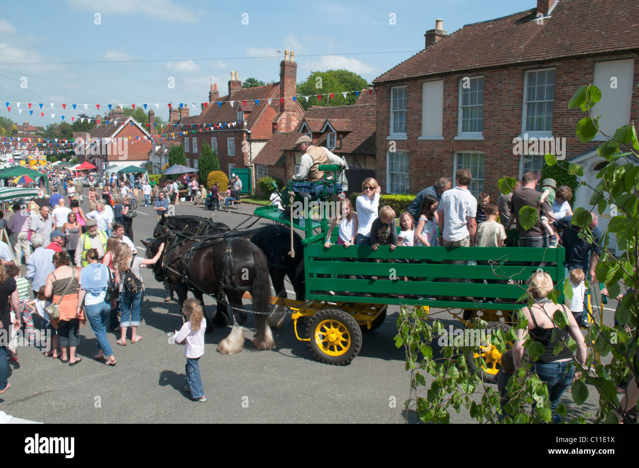 Harting Festivities. Fete held annually at May at South Harting, West Sussex, UK. Stock Photo