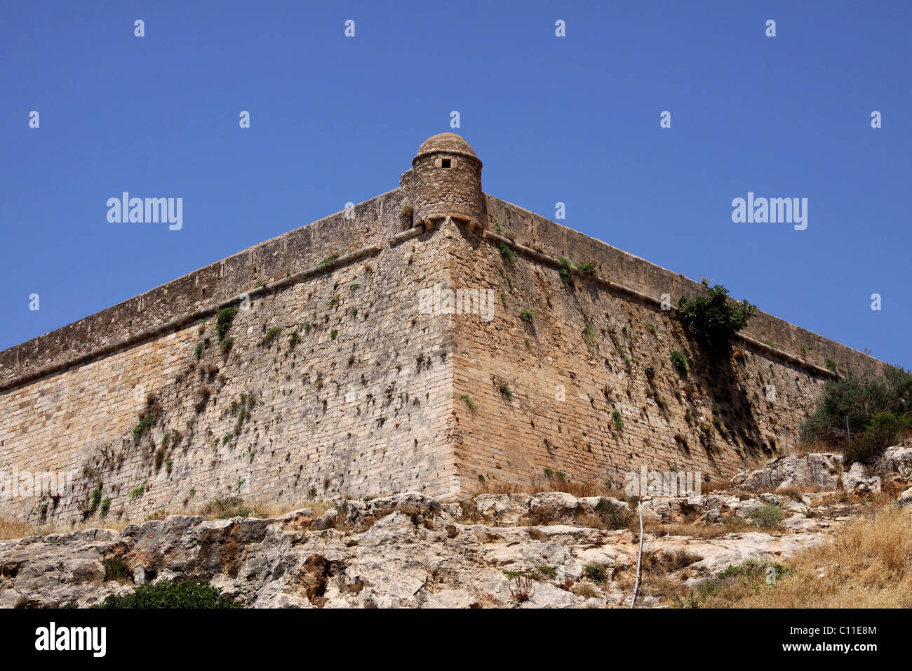 Venetian Fortezza, fortress, castle, Rethymnon, Rethymno, Crete, Greece, Europe Stock Photo