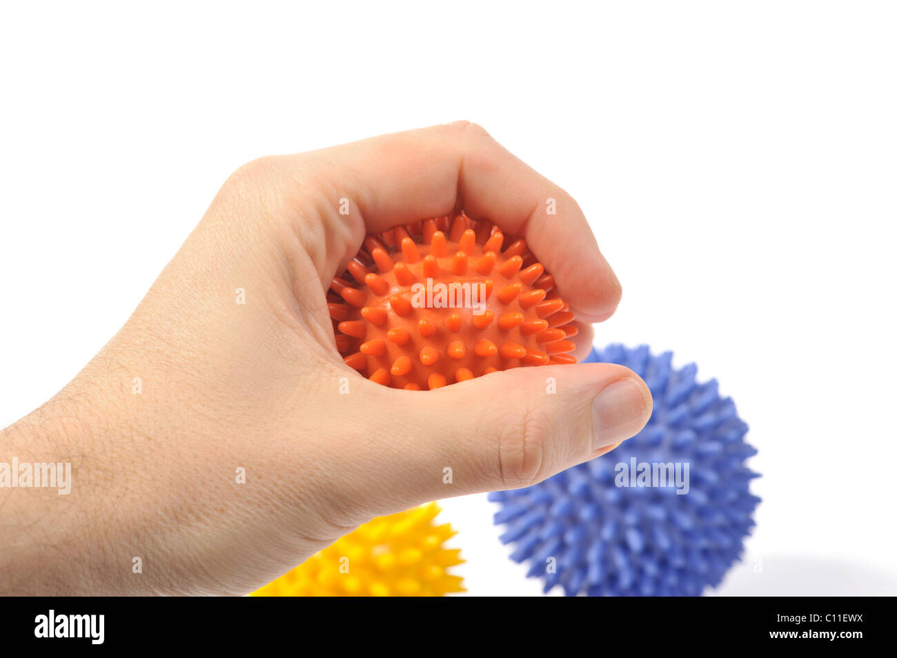 Massage balls, hand Stock Photo Alamy