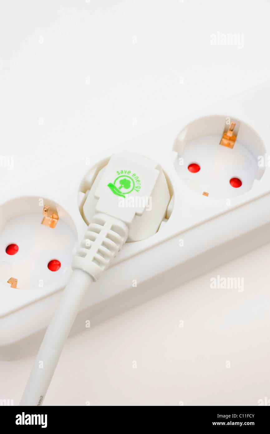 Power strip, save energy Stock Photo Alamy