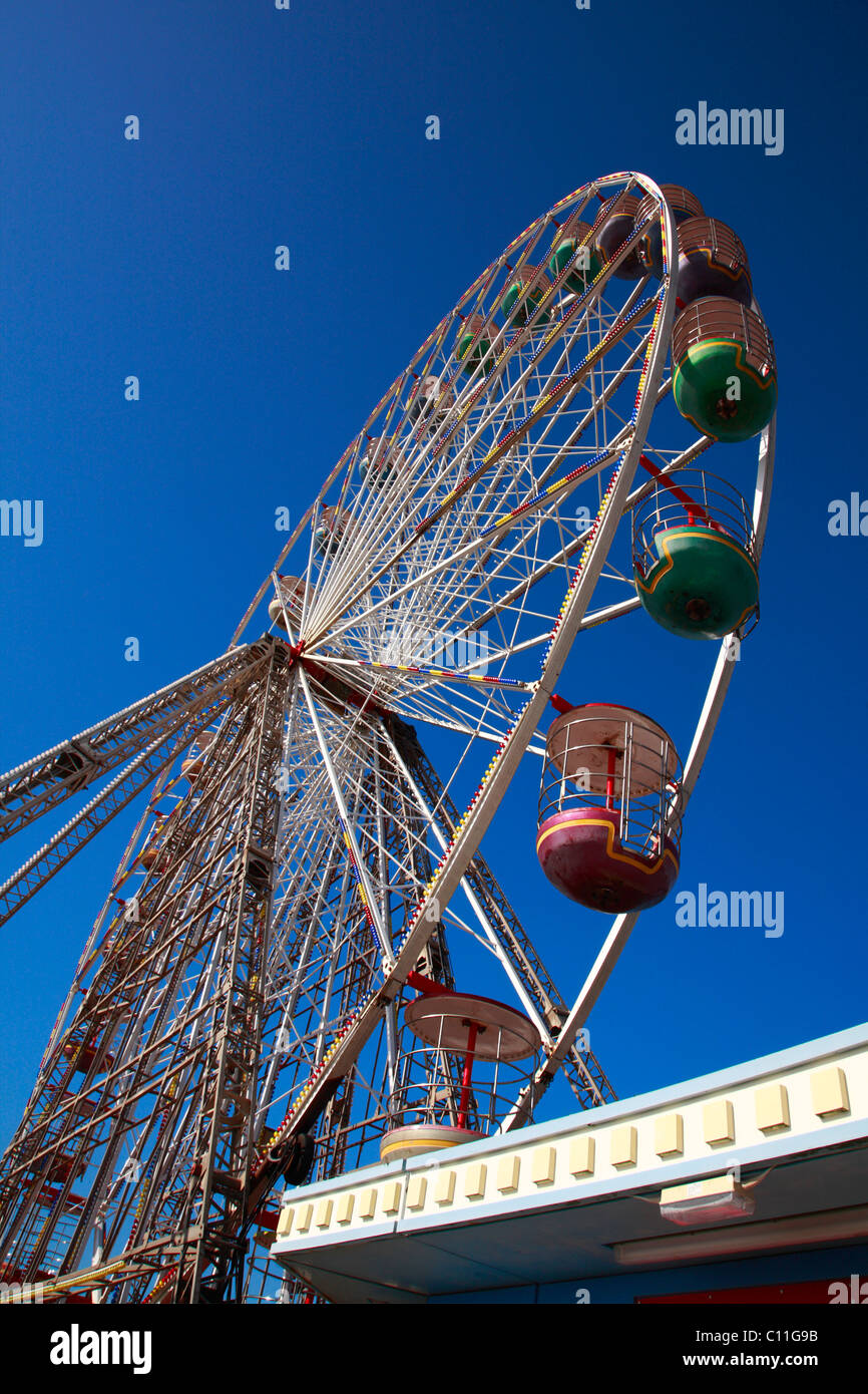 Blackpool Pier and Big Wheel England UK United Kingdom Europe Stock
