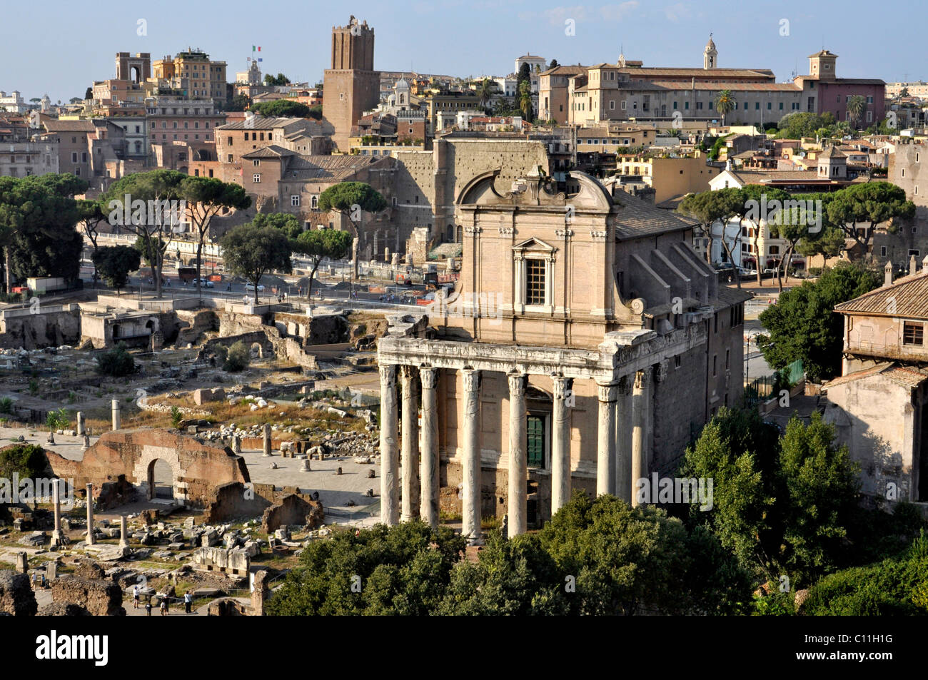 Basilica Aemilia, Torre delle Milizie, Temple of Antoninus and Faustina