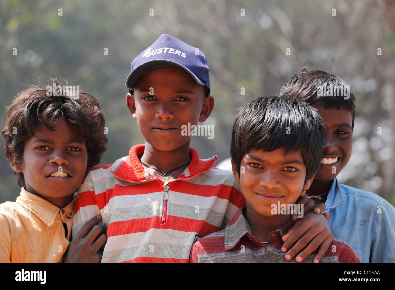 Four boys hi-res stock photography and images - Alamy