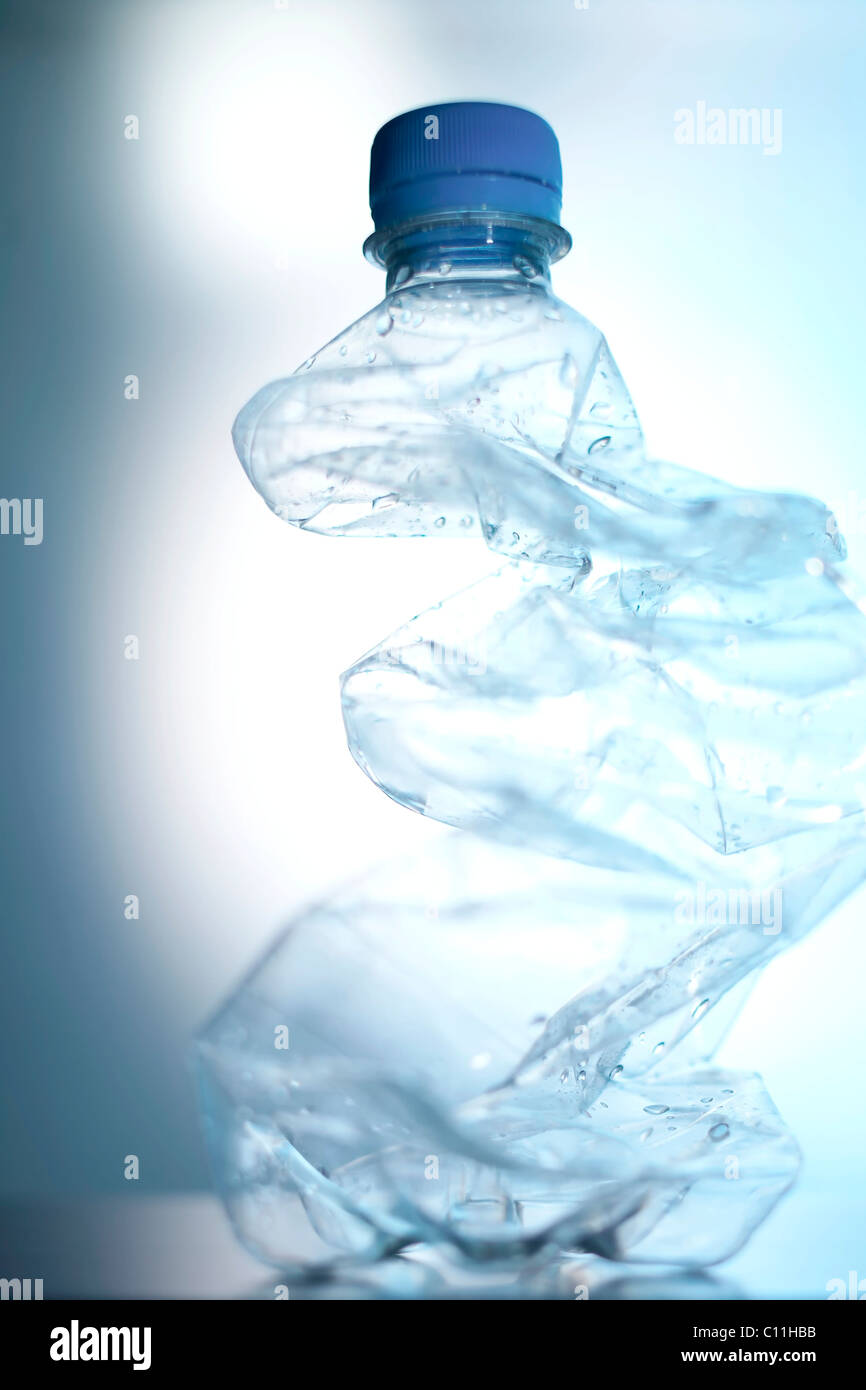 Cracked plastic bottle Stock Photo Alamy