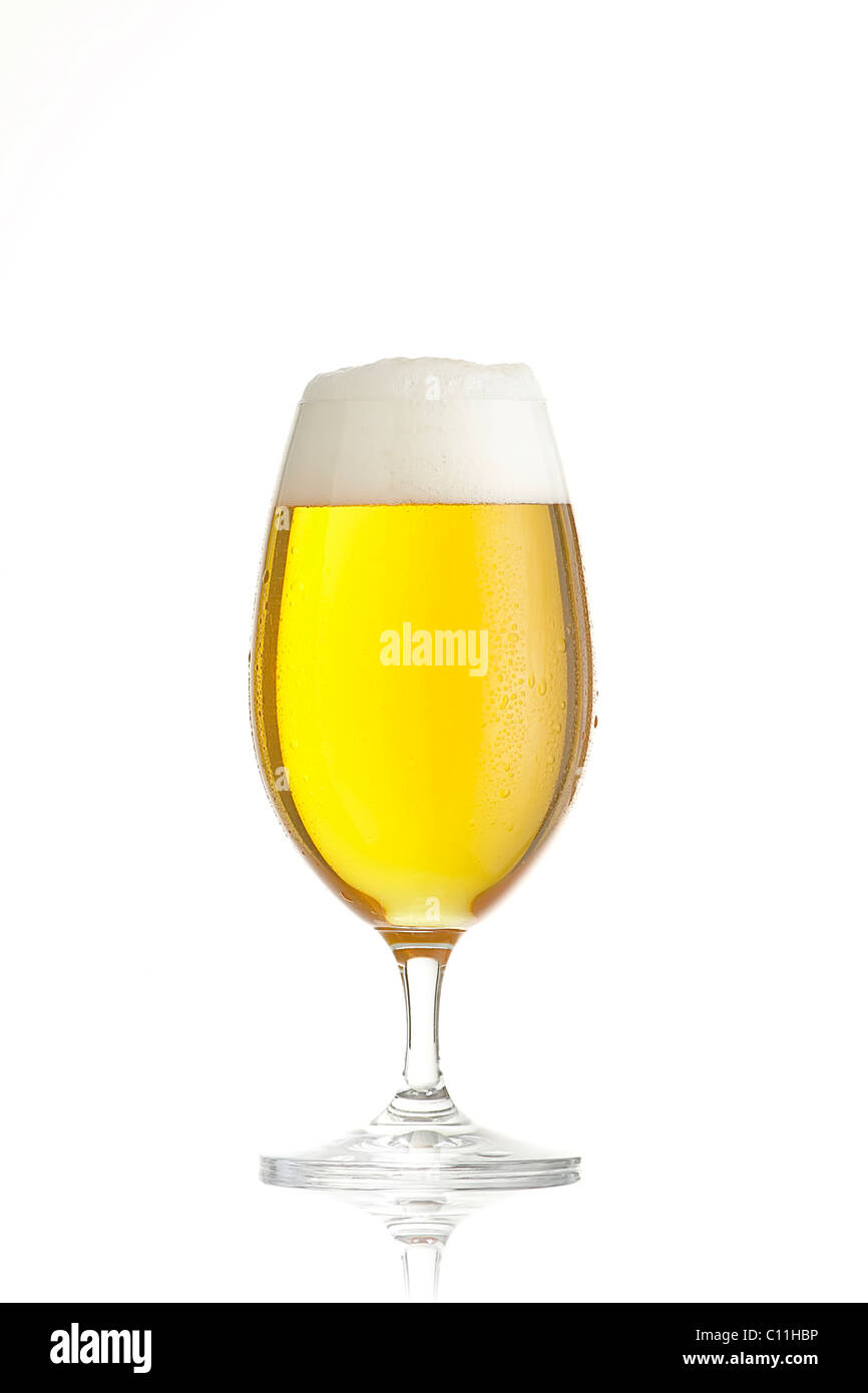 Beer, glass of beer Stock Photo