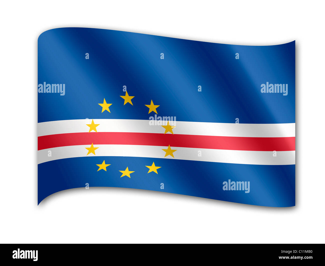 Flag of Cape Verde Stock Photo - Alamy