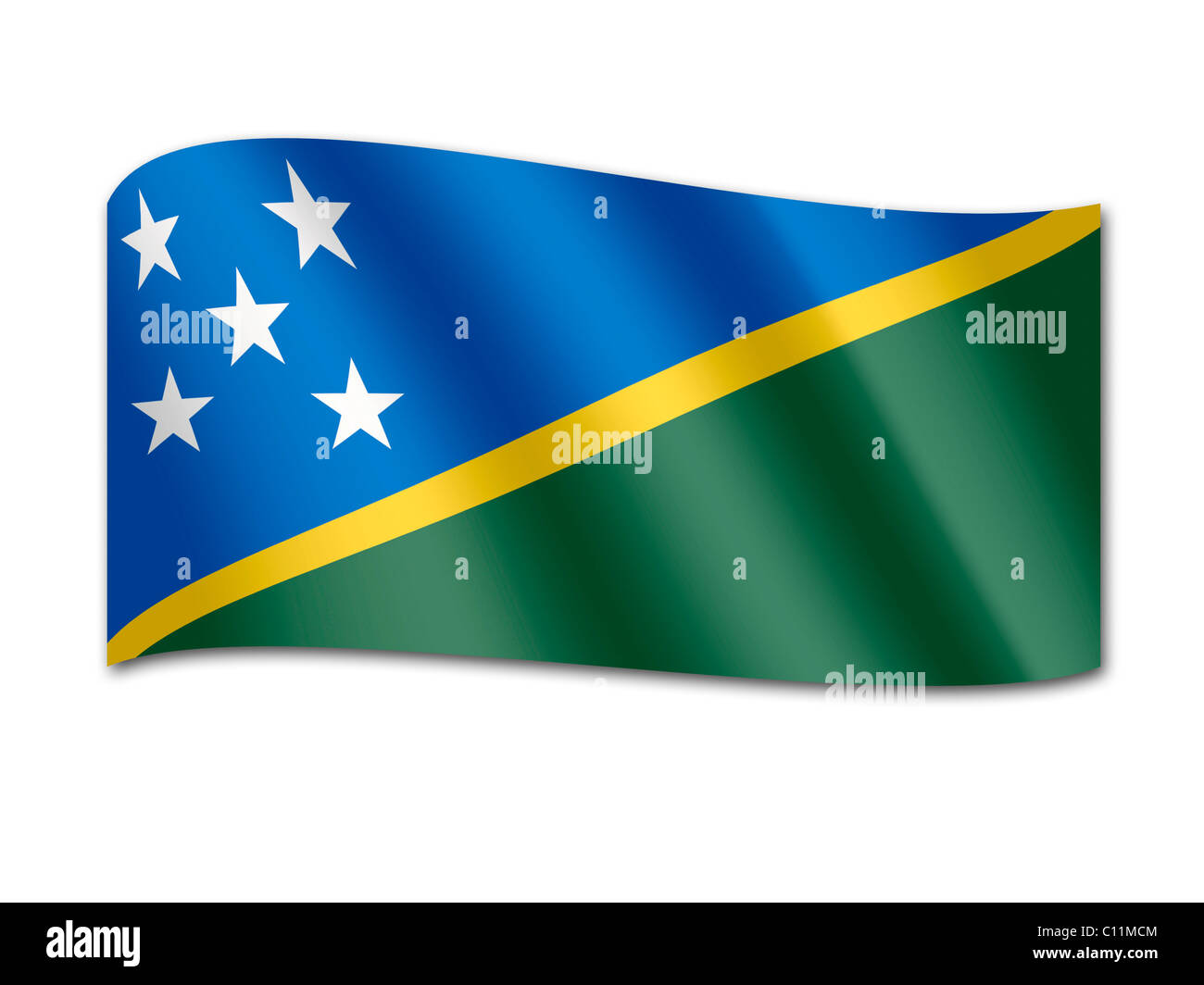 Flag of Solomon Islands Stock Photo - Alamy