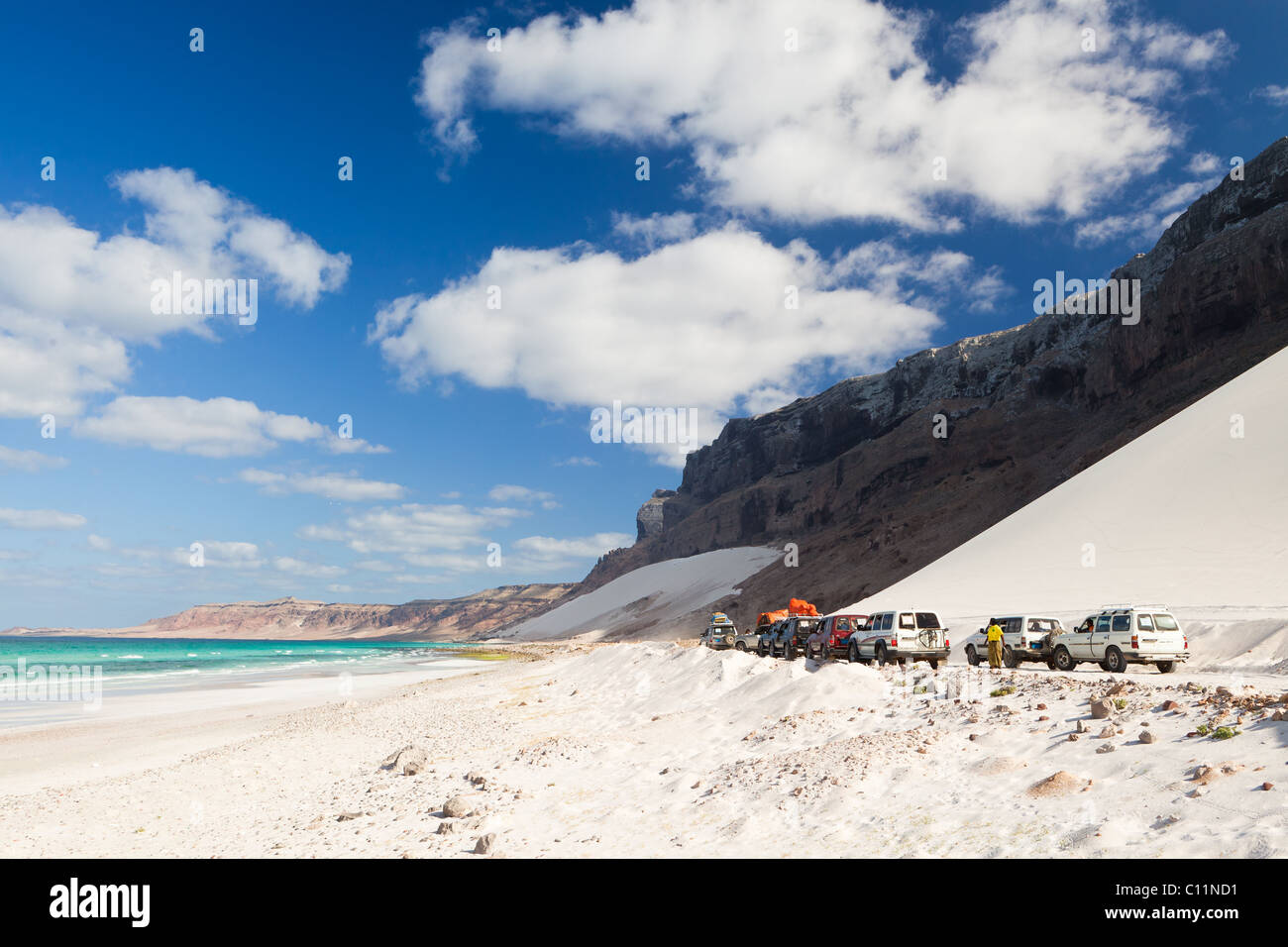 Coastal Road near Arrarr, Socotra Stock Photo