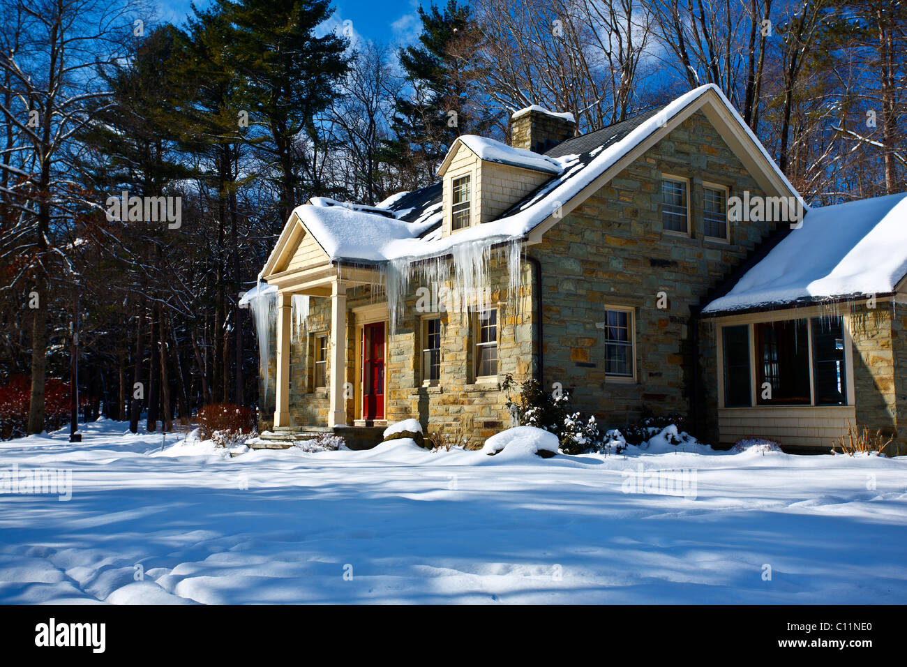 Letchworth State Park Castile New York USA Stone house Stock Photo Alamy