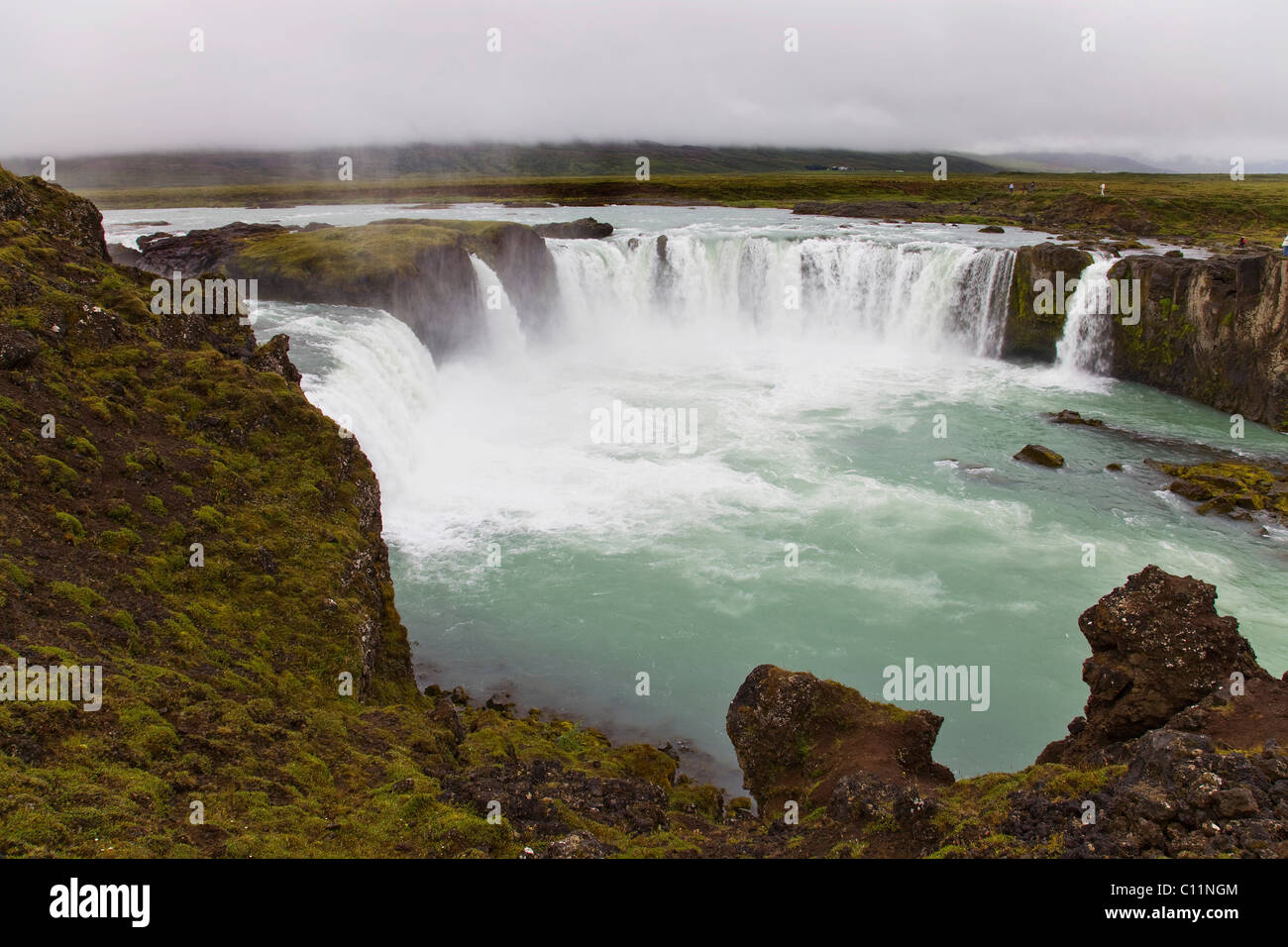 Goðafoss, God's waterfall, North Iceland, Iceland, Europe Stock Photo