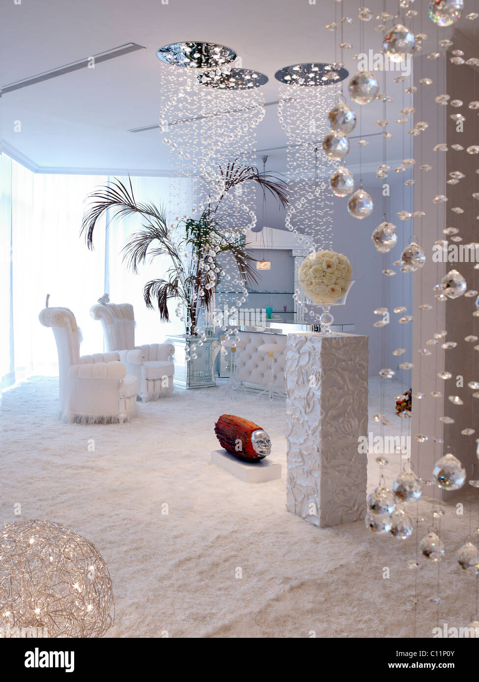 Luxury Dubaistyle living room Stock Photo Alamy