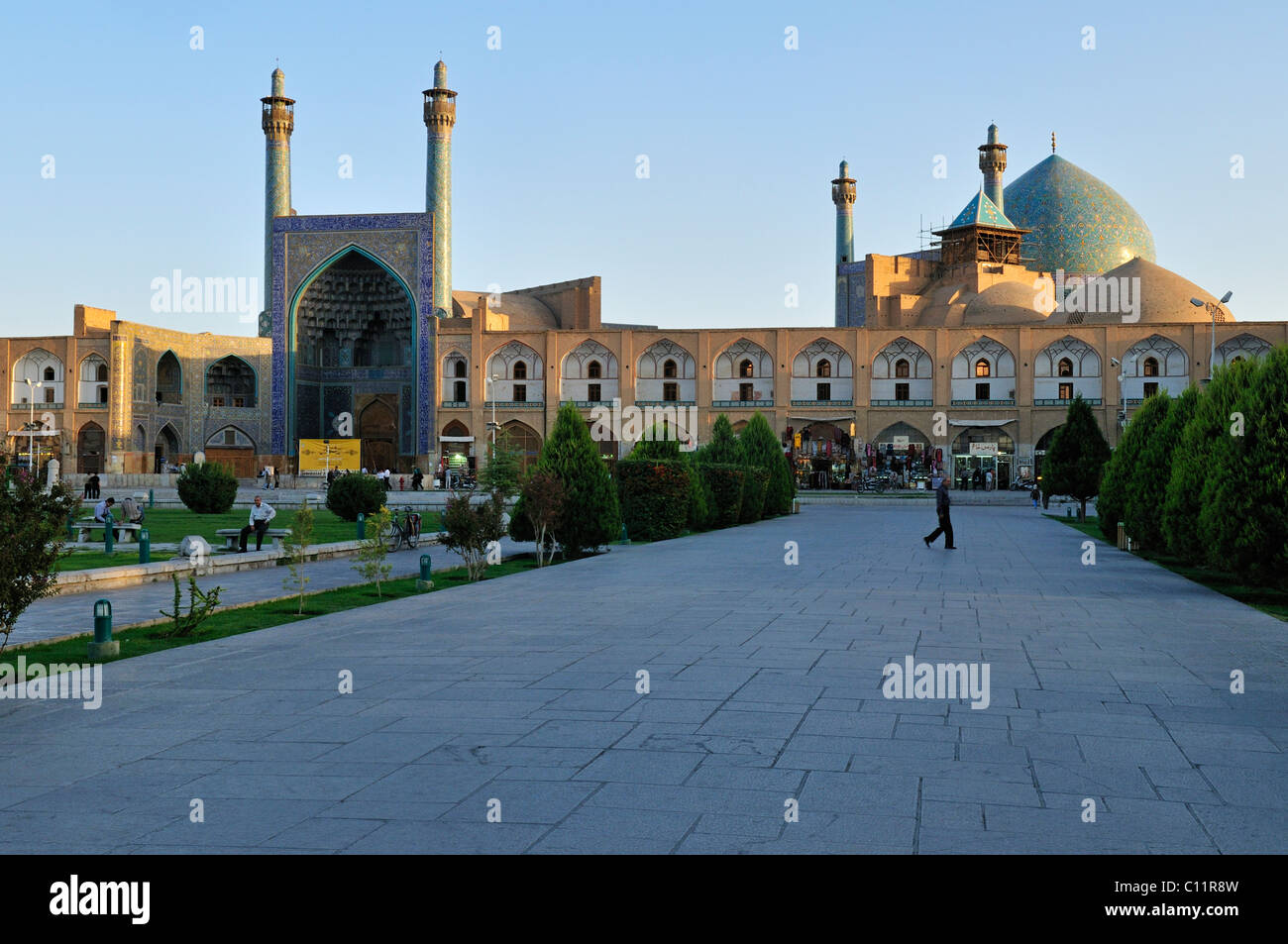 Shah or Imam, Emam Mosque at Meidan-e Emam, Naqsh-e Jahan, Imam Square, UNESCO World Heritage Site, Esfahan, Isfahan, Iran Stock Photo