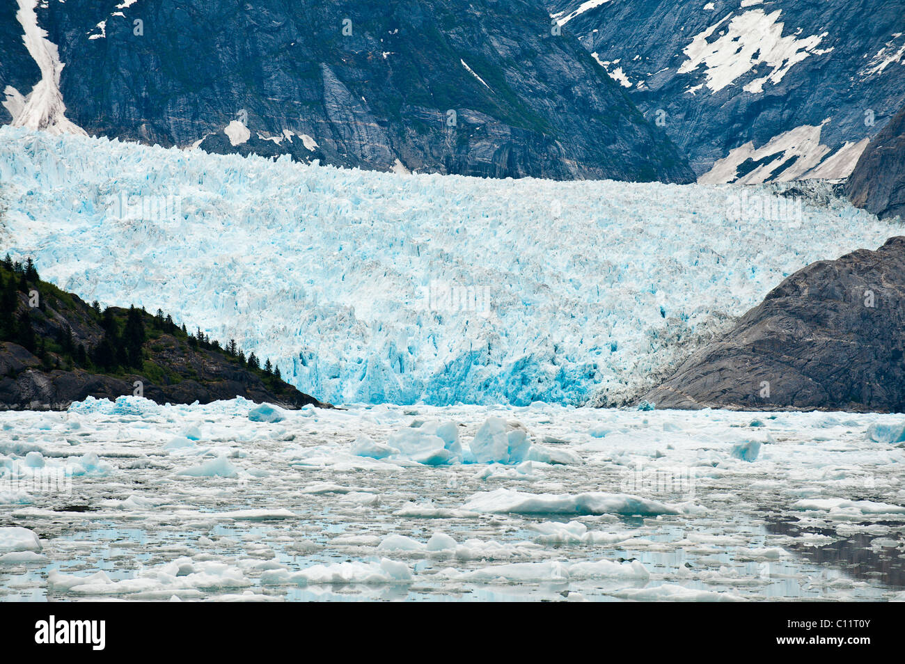 Alaska. LeConte Glacier in LeConte Bay, Southeast Alaska. Stock Photo